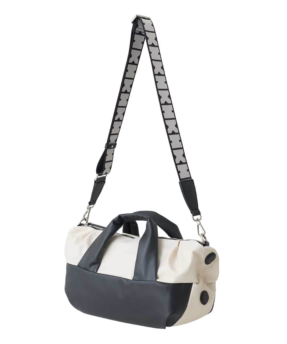 RK5ED11450 HIROKO KOSHINO(ヒロココシノ) 【2WAY】異素材ミックスボストンバッグ アイボリー