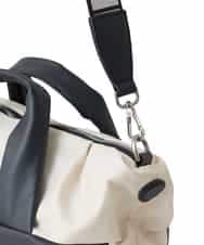 RK5ED11450 HIROKO KOSHINO(ヒロココシノ) 【2WAY】異素材ミックスボストンバッグ アイボリー