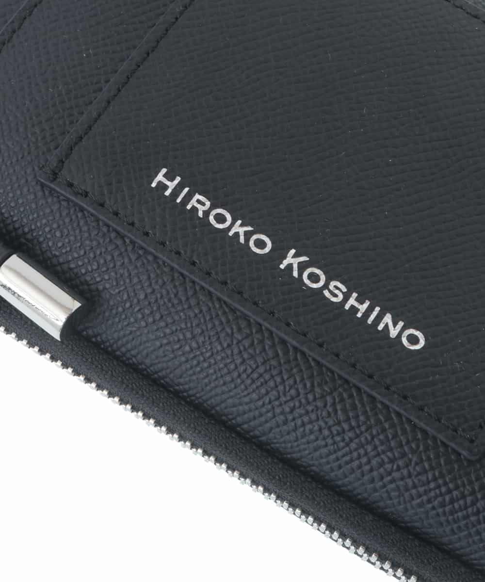 RK5EV01290 HIROKO KOSHINO(ヒロココシノ) カウレザーモバイルポシェット ブラック