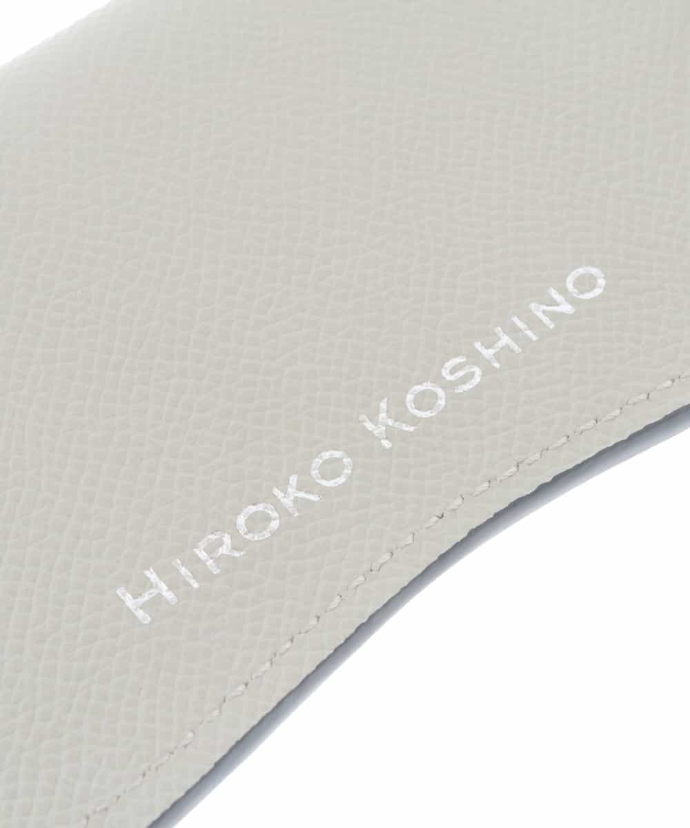 RK5EV02160 HIROKO KOSHINO(ヒロココシノ) カウレザーグラスケース ライトグレー