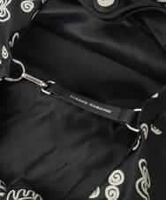 RK5FD01390 HIROKO KOSHINO(ヒロココシノ) ボタニカルプリントバッグ ブラック