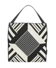 RK5GE01390 HIROKO KOSHINO(ヒロココシノ) ジオメトリックニットトートバッグ アイボリー