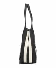 RK5GE02360 HIROKO KOSHINO(ヒロココシノ) ジオメトリックスクエアニットバッグ アイボリー