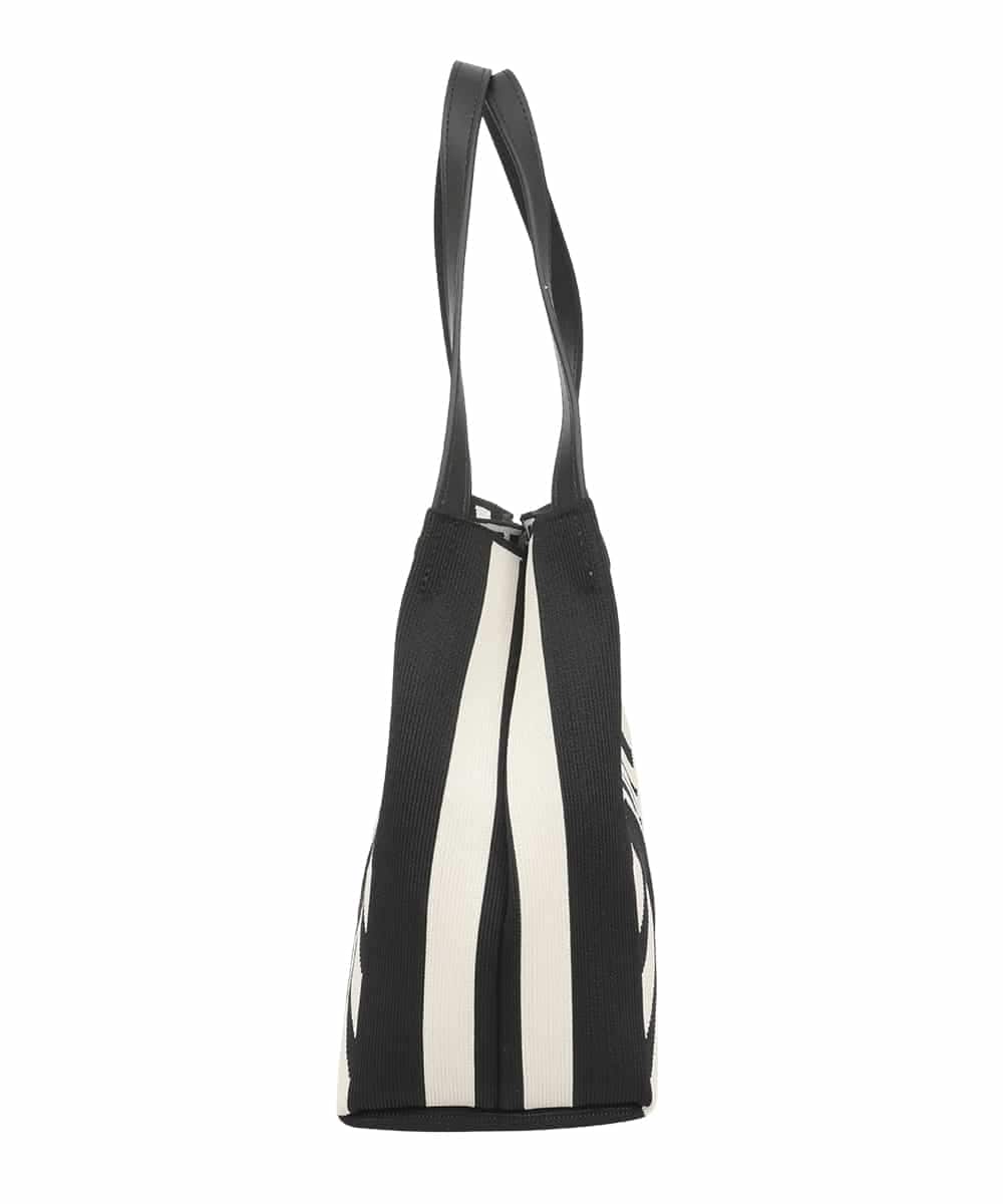 RK5GE02360 HIROKO KOSHINO(ヒロココシノ) ジオメトリックスクエアニットバッグ アイボリー