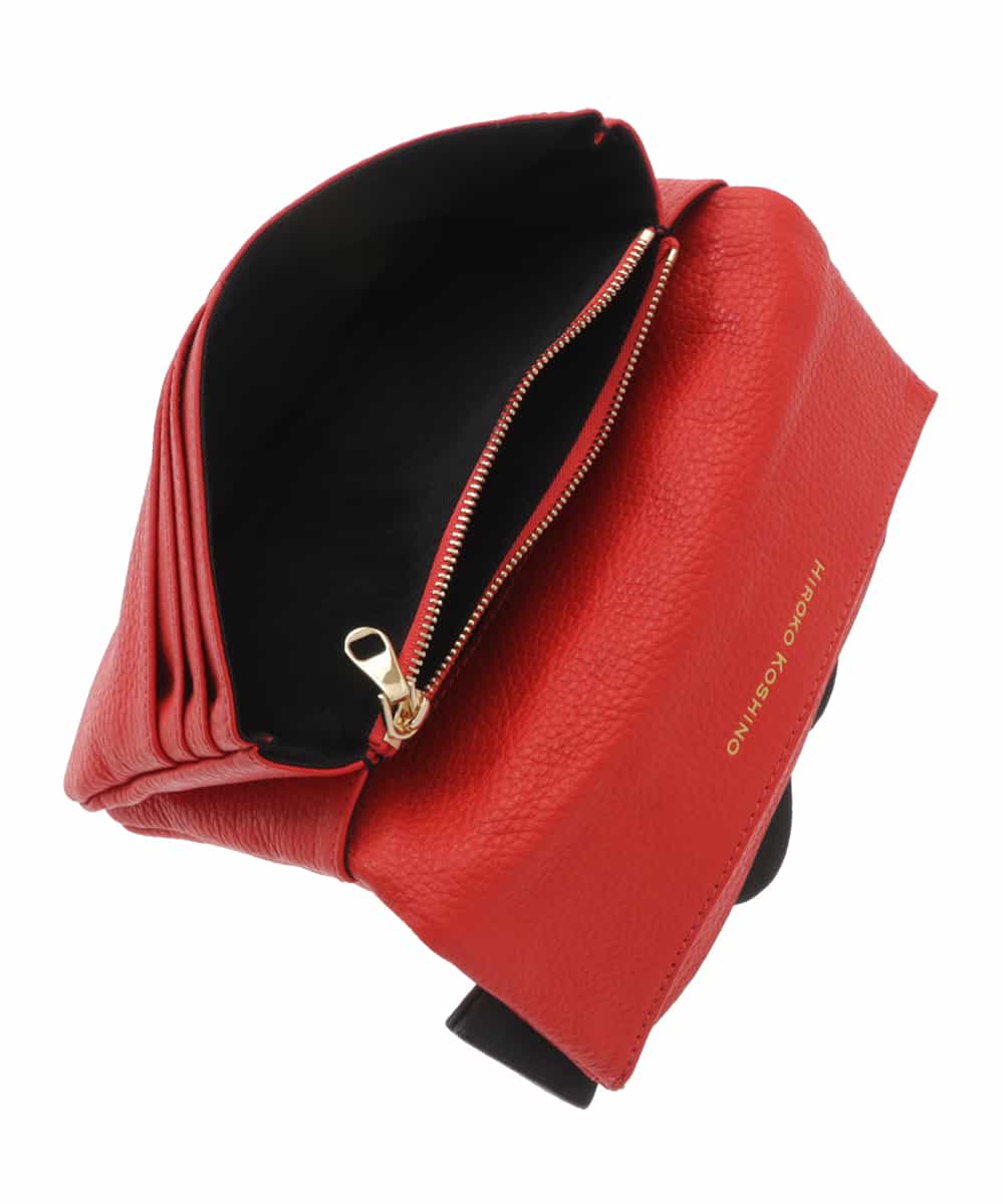 RK5GS01430 HIROKO KOSHINO(ヒロココシノ) MUSUBIガシェットポシェット レッド
