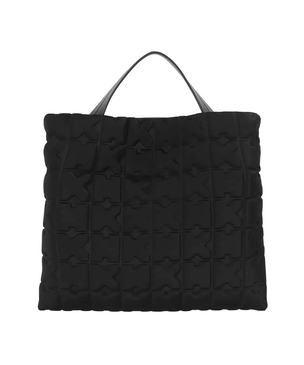 RK5JB01450 HIROKO KOSHINO(ヒロココシノ) HKエンボスフラットショルダーバッグ ブラック
