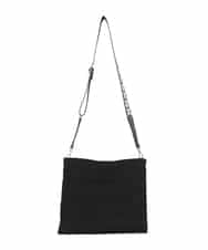 RK5JB01450 HIROKO KOSHINO(ヒロココシノ) HKエンボスフラットショルダーバッグ ブラック