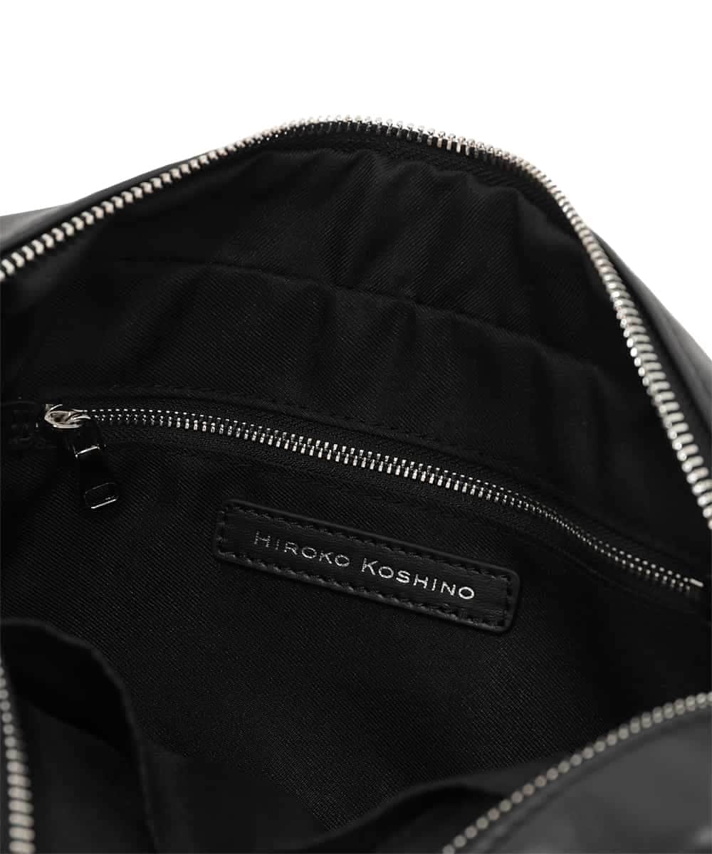 RK5JB02390 HIROKO KOSHINO(ヒロココシノ) HKエンボスショルダーバッグ ブラック