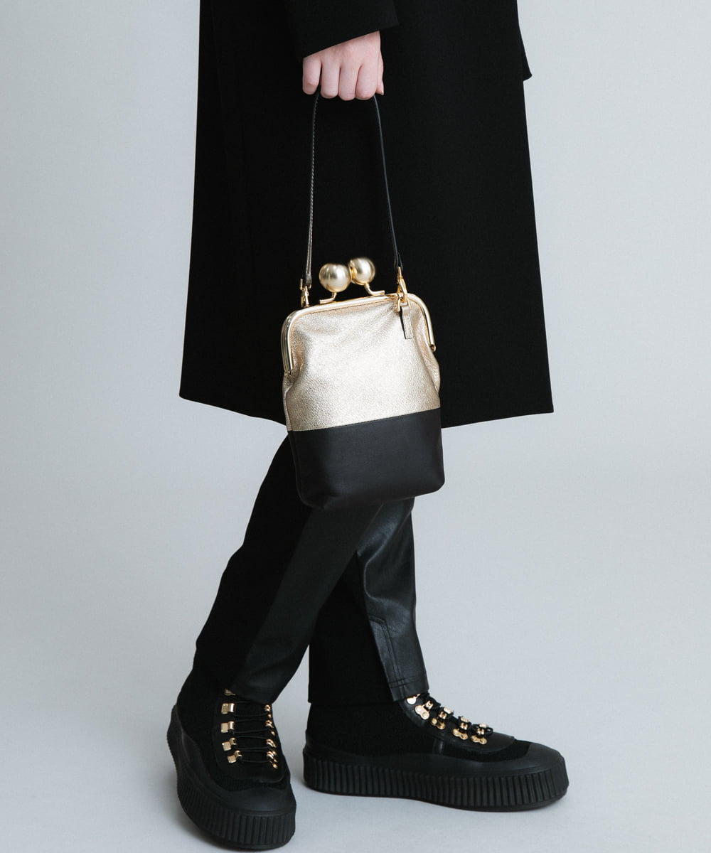 KOSHINO HIROKO ショルダーバッグ 黒x金 k0SXhEqXQn