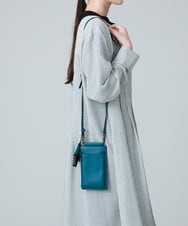RK5JT02290 HIROKO KOSHINO(ヒロココシノ) イタリアンレザーモバイルポシェット グリーン