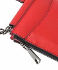RK5JT02290 HIROKO KOSHINO(ヒロココシノ) イタリアンレザーモバイルポシェット レッド