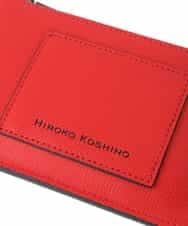 RK5JT02290 HIROKO KOSHINO(ヒロココシノ) イタリアンレザーモバイルポシェット レッド