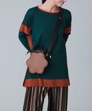 RK5JT21450 HIROKO KOSHINO(ヒロココシノ) Oboroデザインショルダーバッグ ベージュ