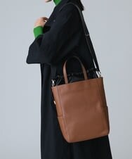RK5JT22560 HIROKO KOSHINO(ヒロココシノ) 2WAYスクエアトートバッグ ベージュ
