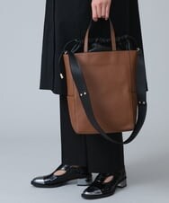 RK5JT22560 HIROKO KOSHINO(ヒロココシノ) 2WAYスクエアトートバッグ ベージュ