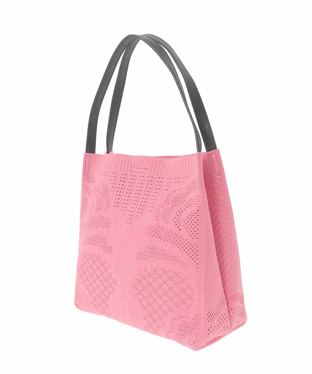 RK5LD03360 HIROKO KOSHINO(ヒロココシノ) アールデコレーシーニットバッグ ピンク