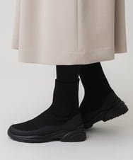 RK6AG02430 HIROKO KOSHINO(ヒロココシノ) コンフォートニットブーツ ブラック