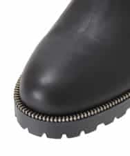 RK6AJ21490 HIROKO KOSHINO(ヒロココシノ) 【日本製】ストレッチオーバーニーブーツ ブラック