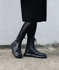 RK6AS03390 HIROKO KOSHINO(ヒロココシノ) レースアップブーツ ブラック