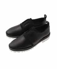 RK6ED11450 HIROKO KOSHINO(ヒロココシノ) センターゴアレザースリッポン/日本製 ブラック