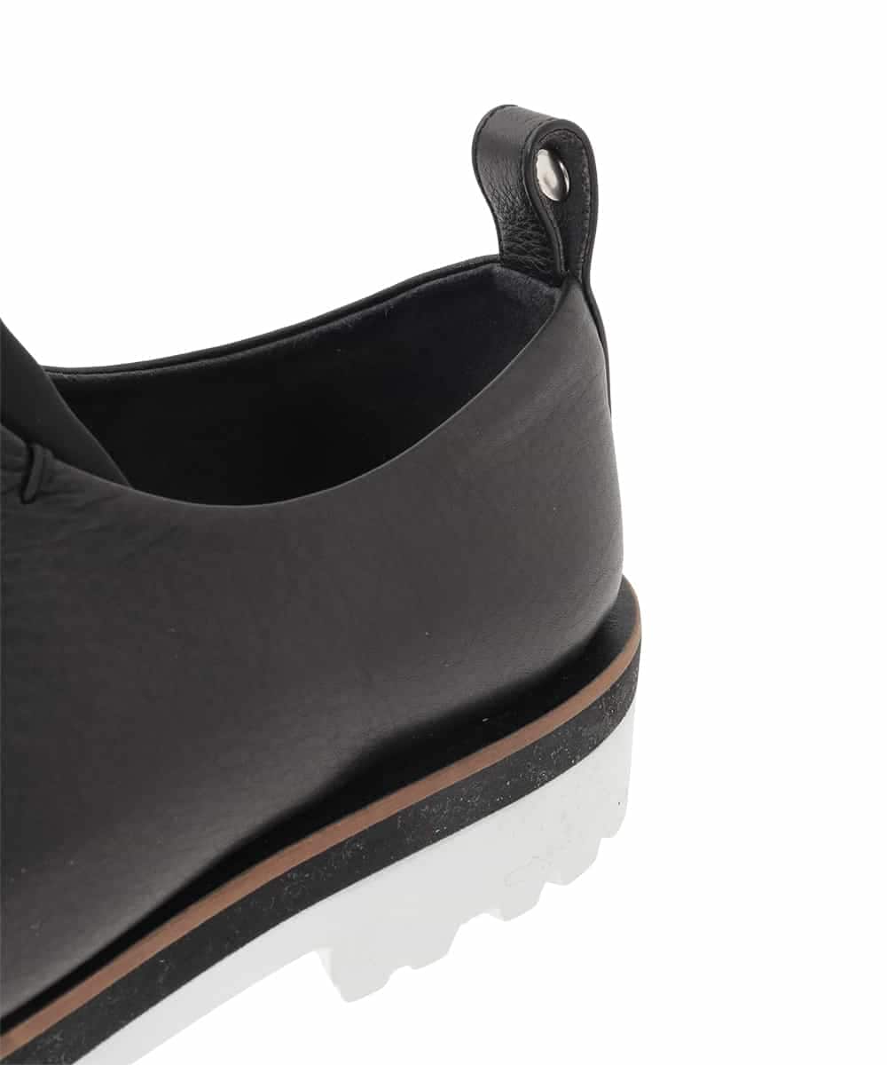 RK6ED11450 HIROKO KOSHINO(ヒロココシノ) センターゴアレザースリッポン/日本製 ブラック