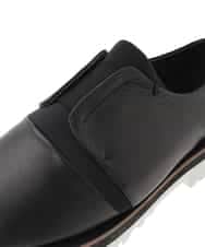 RK6ED11450 HIROKO KOSHINO(ヒロココシノ) センターゴアレザースリッポン/日本製 ブラック