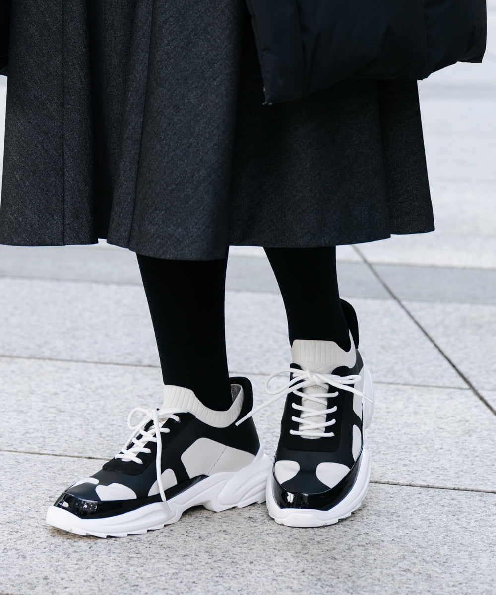 RK6GD01390 HIROKO KOSHINO(ヒロココシノ) 【先行予約】ストレッチスリッポン アイボリー