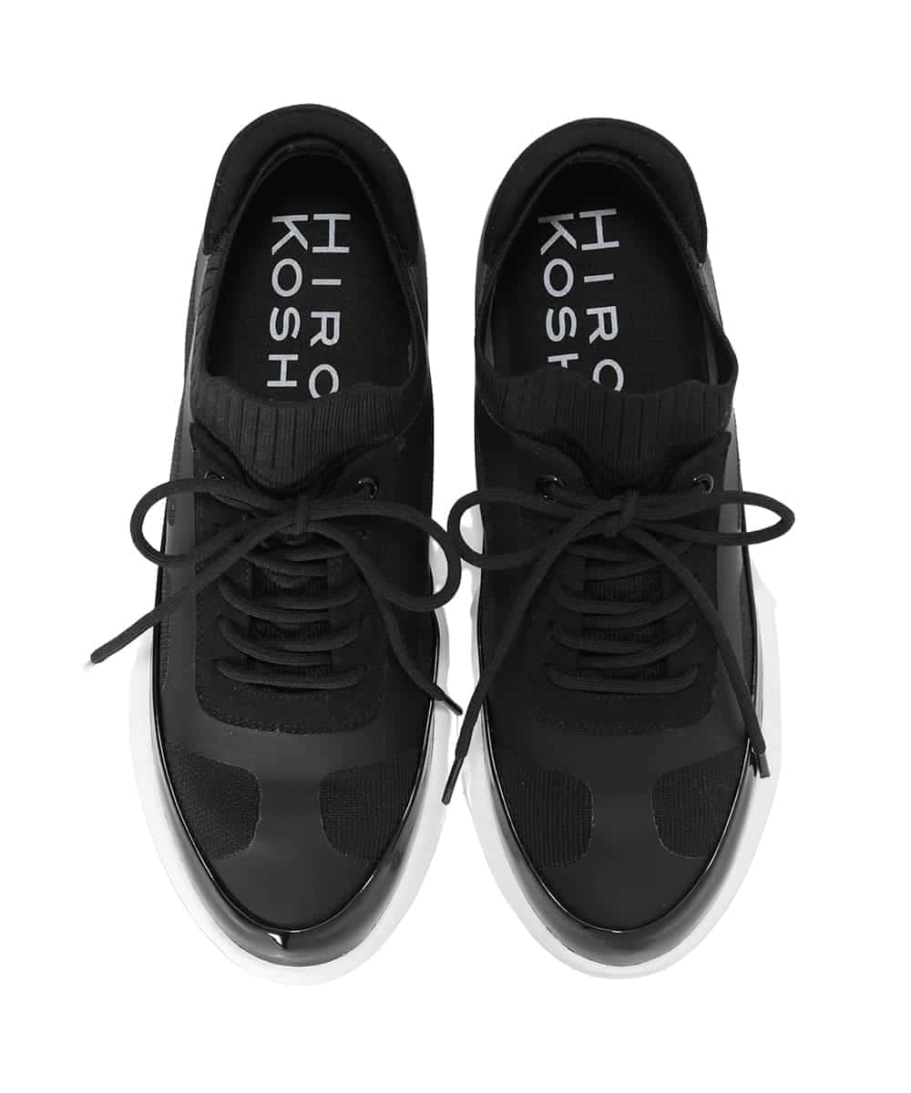 RK6GD01390 HIROKO KOSHINO(ヒロココシノ) 【先行予約】ストレッチスリッポン ブラック