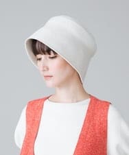 RK7CV01290 HIROKO KOSHINO(ヒロココシノ) 【日本製】フェルティングハット アイボリー