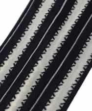 RK8ED11039 HIROKO KOSHINO(ヒロココシノ) ストライプステッチジャガードソックス /日本製/洗濯機で洗える アイボリー