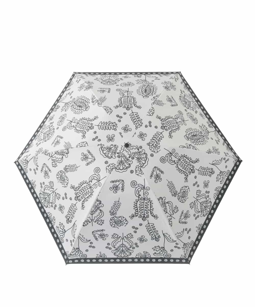 RK9FD01110 HIROKO KOSHINO(ヒロココシノ) ボタニカルプリントパラソル アイボリー
