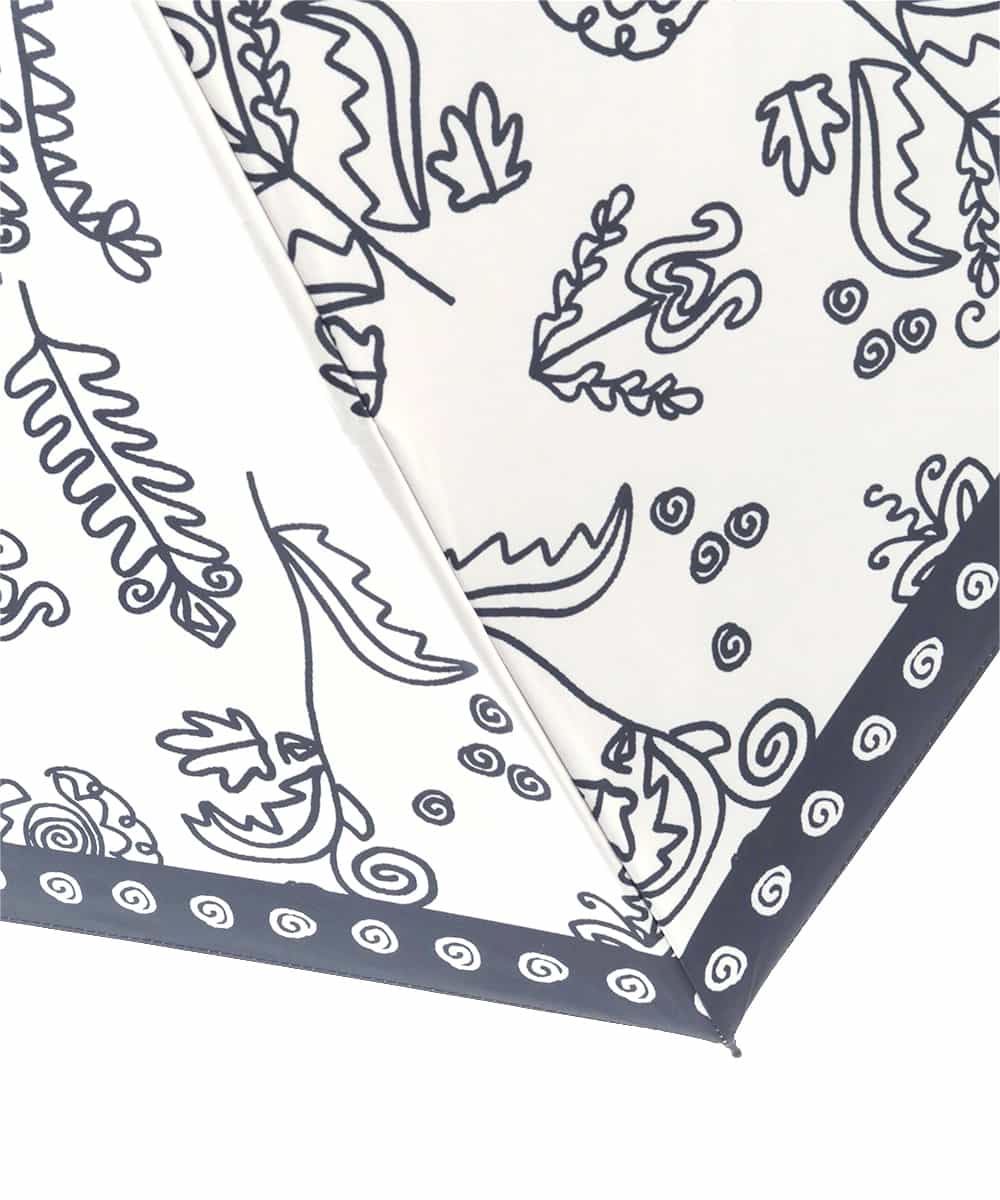 RK9FD01110 HIROKO KOSHINO(ヒロココシノ) ボタニカルプリントパラソル アイボリー