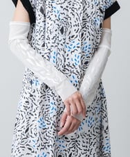 RK9GB01190 HIROKO KOSHINO(ヒロココシノ) FREESIAチュールアームカバー/日本製/洗える ホワイト