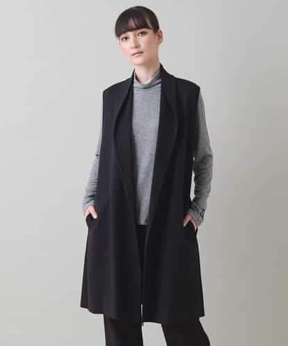 RKBAD01390 HIROKO KOSHINO カーブカラーデザインジレ/日本製/洗える