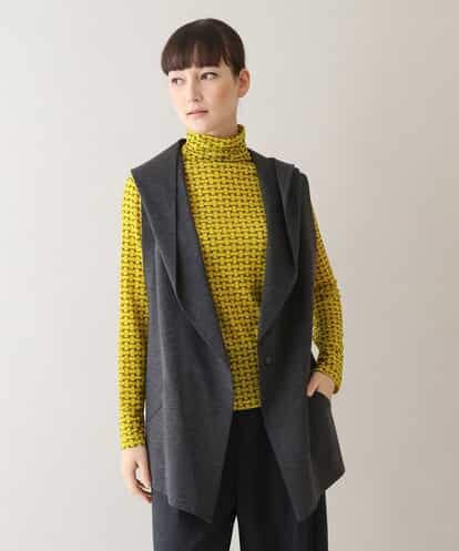 RKBAW01390 HIROKO KOSHINO 杢メランジフードベスト