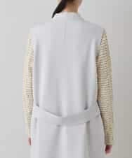 RKBED11390 HIROKO KOSHINO(ヒロココシノ) Vラインデザインジレ /日本製/洗える ライトグレー