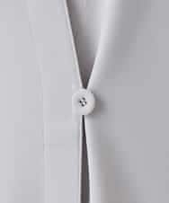 RKBED11390 HIROKO KOSHINO(ヒロココシノ) Vラインデザインジレ /日本製/洗える ライトグレー