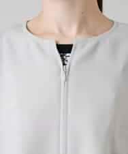 RKBGD01390 HIROKO KOSHINO(ヒロココシノ) ギャザースリーブジレ/日本製/洗える オフホワイト