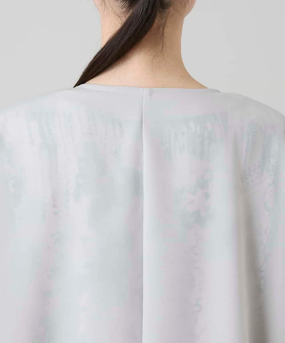 RKBGD01390 HIROKO KOSHINO(ヒロココシノ) ギャザースリーブジレ/日本製/洗える オフホワイト