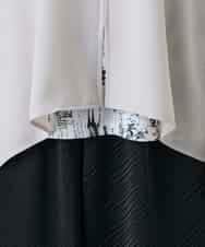 RKBGD01390 HIROKO KOSHINO(ヒロココシノ) ギャザースリーブジレ/日本製/洗える オフホワイト