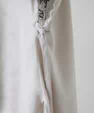 RKBGD01390 HIROKO KOSHINO(ヒロココシノ) ギャザースリーブジレ/日本製/洗える オフホワイト