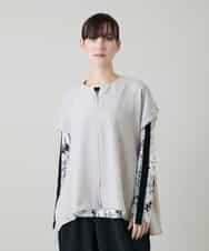 RKBGD01390 HIROKO KOSHINO(ヒロココシノ) ギャザースリーブジレ/日本製/洗える オフホワイト