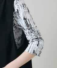 RKBGF01330 HIROKO KOSHINO(ヒロココシノ) Vカットデザインジレ/日本製/洗える ブラック