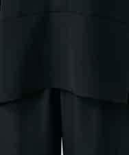 RKBGF01330 HIROKO KOSHINO(ヒロココシノ) Vカットデザインジレ/日本製/洗える ブラック