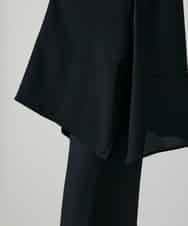 RKBGF01330 HIROKO KOSHINO(ヒロココシノ) Vカットデザインジレ/日本製/洗える ブラック