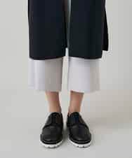 RKBGF02390 HIROKO KOSHINO(ヒロココシノ) 【WEB/京王百貨店新宿店限定】カットラペルジャージーロングジレ/日本製/洗える ブラック