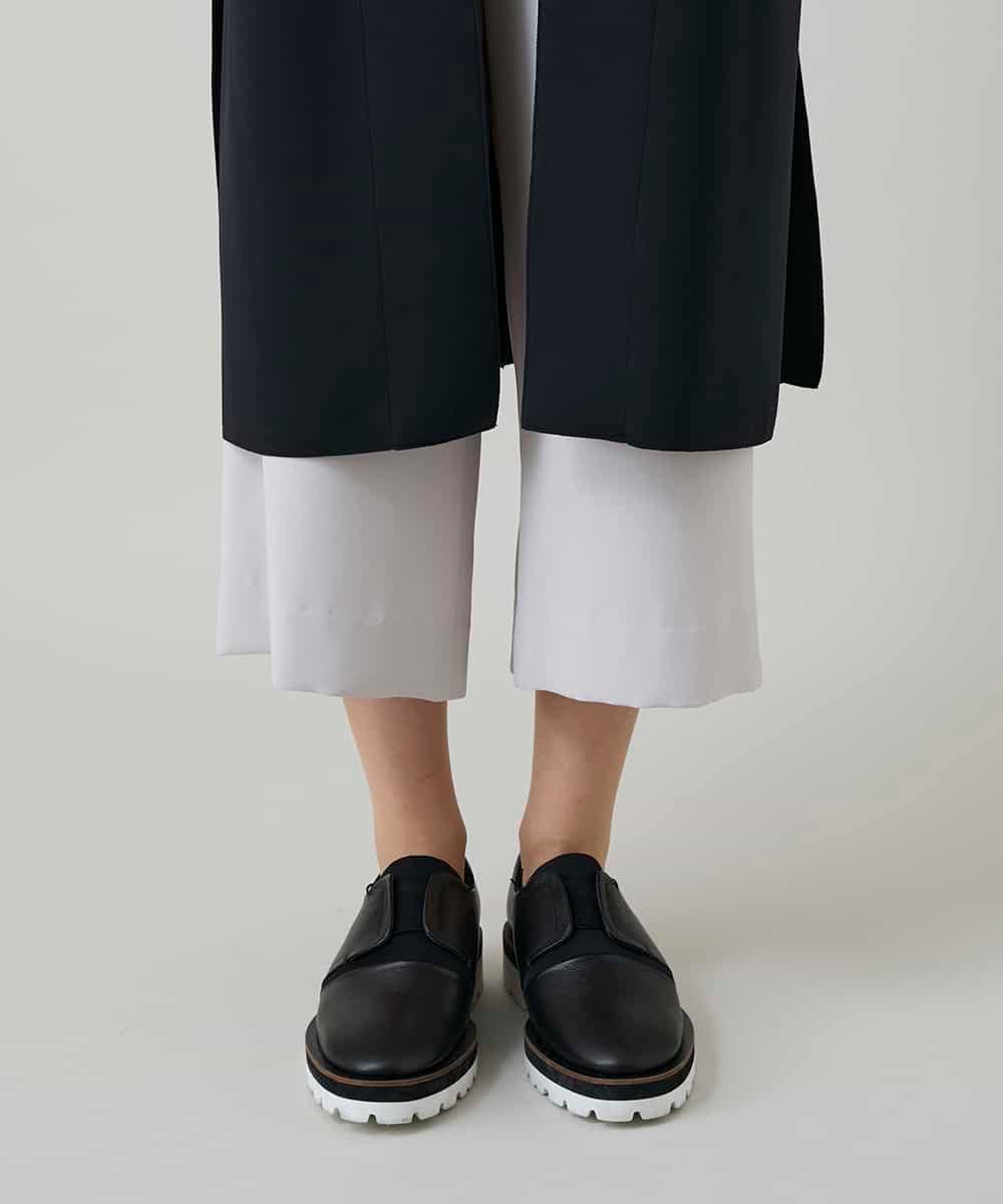 RKBGF02390 HIROKO KOSHINO(ヒロココシノ) 【WEB/京王百貨店新宿店限定】カットラペルジャージーロングジレ/日本製/洗える ブラック