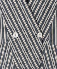 RLBED15290 HIROKO BIS GRANDE(ヒロコ ビス グランデ) ストライプショートジレ ネイビー