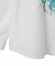 RLBED30290 HIROKO BIS GRANDE(ヒロコ ビス グランデ) ドローイングフラワーブラウス ホワイト