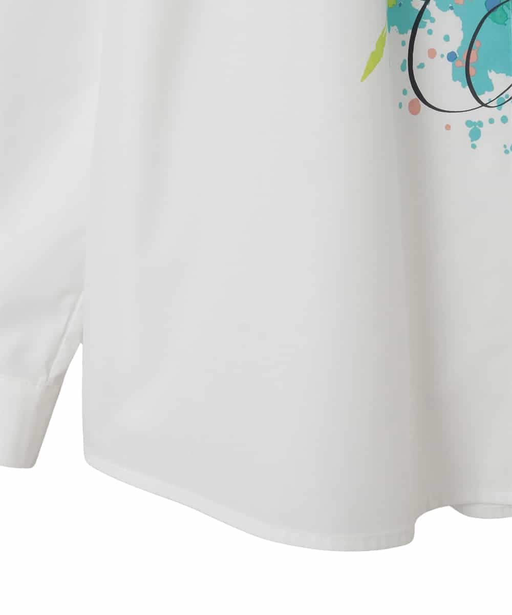 RLBED30290 HIROKO BIS GRANDE(ヒロコ ビス グランデ) ドローイングフラワーブラウス ホワイト